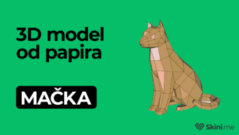 Model od papira - mačka