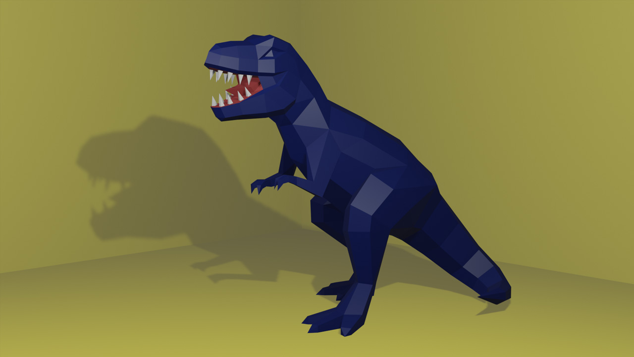 Model od papira - dinosaur