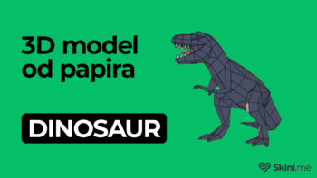 Model od papira - dinosaur