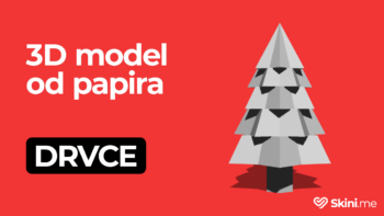 Model od papira - drvce