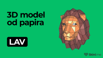 Model od papira - lav