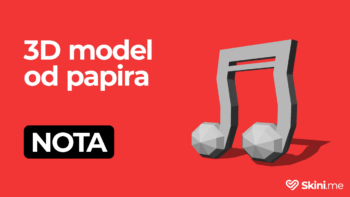 Model od papira - nota
