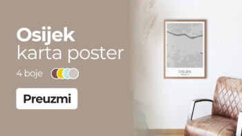 Osijek karta poster