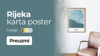Rijeka karta poster