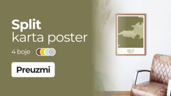 Split karta poster